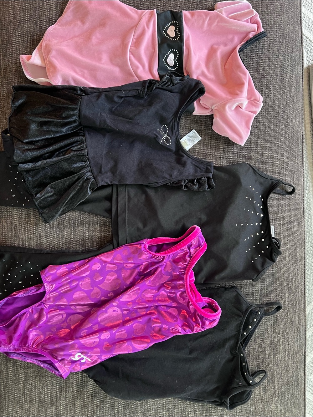 Girls' Pink & Purple Dance/Leotard Set - Brand Unknown